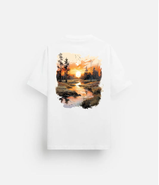 Lake with Sunset