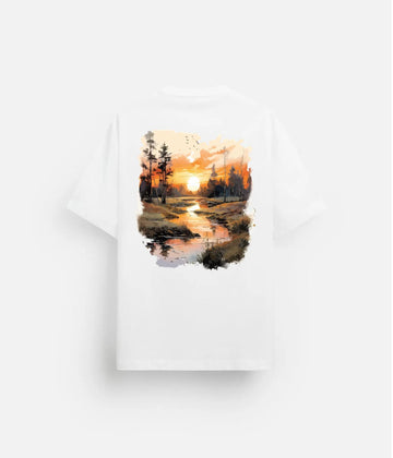Lake with Sunset